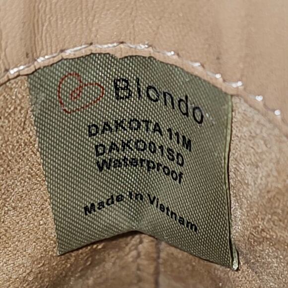 NEW Blondo Dakota Ankle Bootie Womens 11 Java Brown Suede Moto Buckle Waterproof - Picture 12 of 13